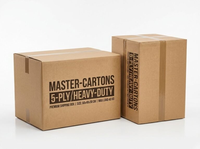 Master Cartons 5-ply heavy duty boxes product photography
